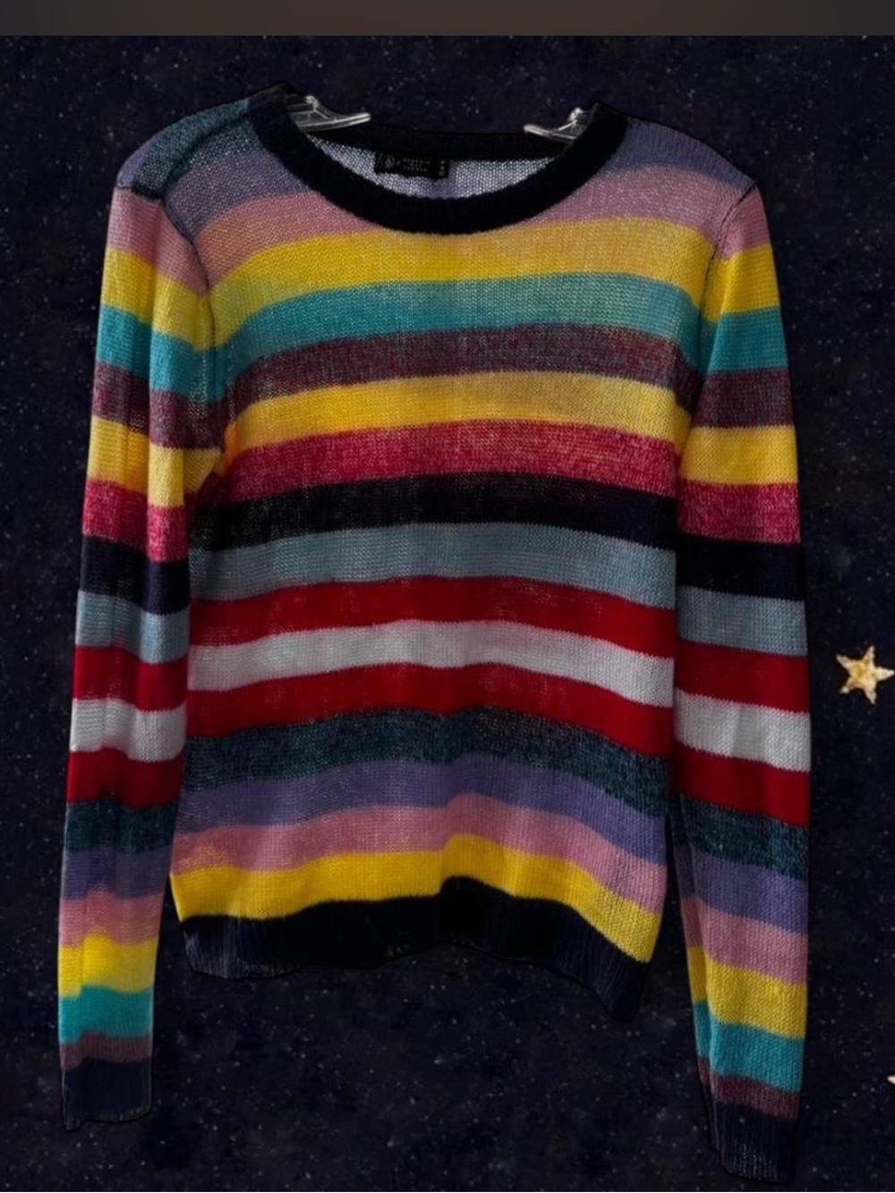 Volcom Multicolor Striped Lightweight Crewneck Sweater - Women's